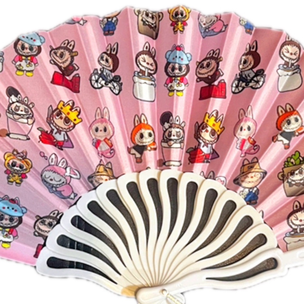 NWOT Labubu Folding Hand Fan - Picture 3 of 4